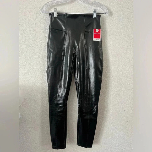SPANX Pants - Spanx Faux Patent Leather Leggings